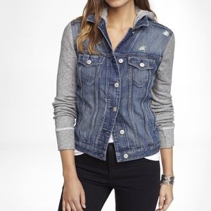 Express Jean Jacket Sweater